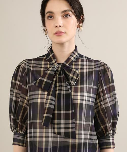 Maglie le cassetto / マーリエ ル カセット シャツ・ブラウス | 《Maglie par ef-de》ボウタイチェックブラウス | 詳細6