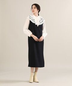 Maglie le cassetto / マーリエ ル カセット サロペット・オールインワン | 《Maglie par ef-de》Vネックジャンパースカート