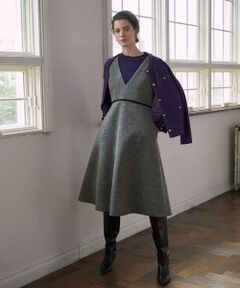 Maglie le cassetto / マーリエ ル カセット サロペット・オールインワン | 《Maglie par ef-de》ボンディングジャンパースカート