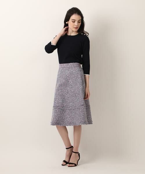 Maglie le cassetto / マーリエ ル カセット ニット・セーター | 《大きいサイズ》スカラッププルオーバーニット《Maglie par ef-de》 | 詳細2