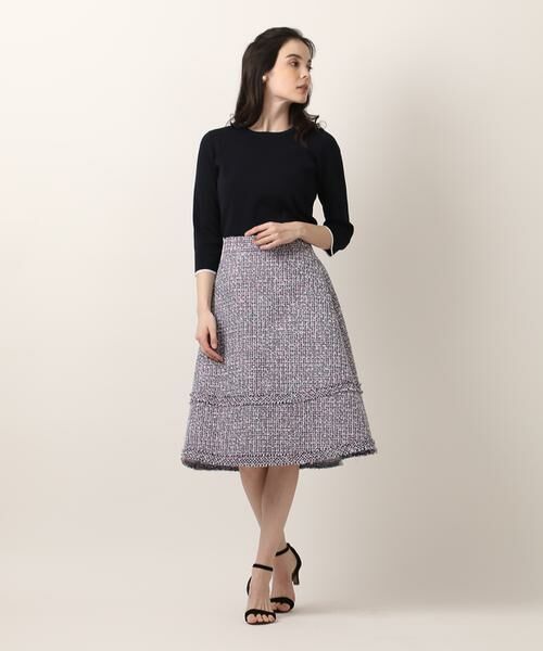 Maglie le cassetto / マーリエ ル カセット ニット・セーター | 《大きいサイズ》スカラッププルオーバーニット《Maglie par ef-de》 | 詳細13