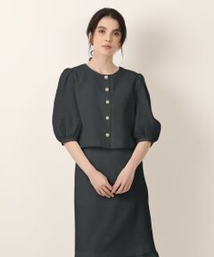 Maglie le cassetto / マーリエ ル カセット シャツ・ブラウス | ふくれボーダージャガードブラウス