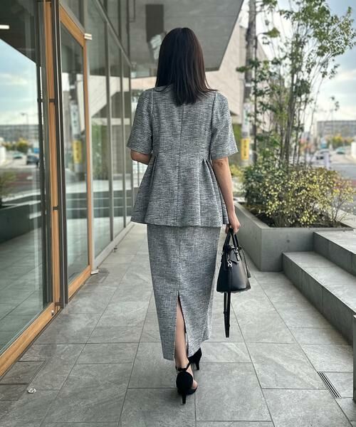 Maglie le cassetto / マーリエ ル カセット シャツ・ブラウス | 《大きいサイズ》サマーツイードペプラムブラウス《M Maglie le cassetto》 | 詳細3