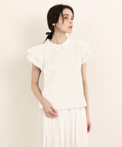 Maglie le cassetto / マーリエ ル カセット カットソー | 《大きいサイズ》衿付きフレアカットソー