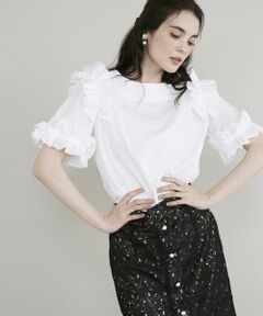 Maglie le cassetto / マーリエ ル カセット シャツ・ブラウス | 華やかフリルブラウス