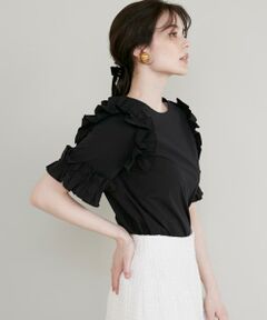 Maglie le cassetto / マーリエ ル カセット シャツ・ブラウス | 《大きいサイズ》華やかフリルブラウス