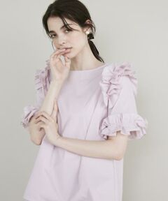 Maglie le cassetto / マーリエ ル カセット シャツ・ブラウス | 《プラスサイズ》華やかフリルブラウス