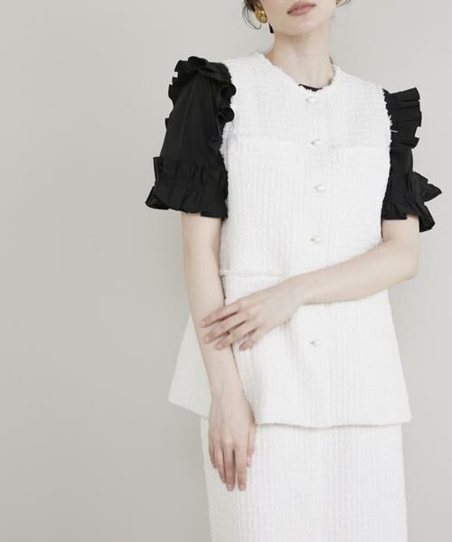 Maglie le cassetto / マーリエ ル カセット シャツ・ブラウス | 《プラスサイズ》華やかフリルブラウス | 詳細10