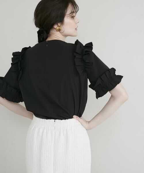 Maglie le cassetto / マーリエ ル カセット シャツ・ブラウス | 《プラスサイズ》華やかフリルブラウス | 詳細11