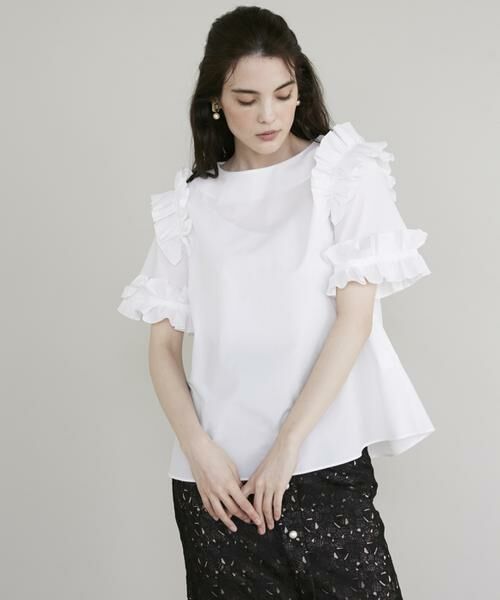 Maglie le cassetto / マーリエ ル カセット シャツ・ブラウス | 《プラスサイズ》華やかフリルブラウス | 詳細13