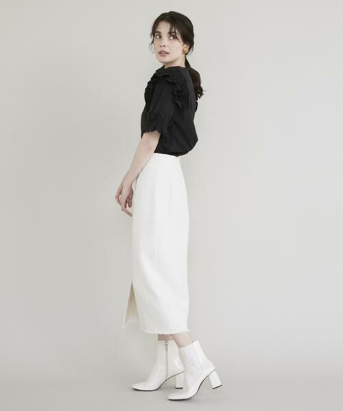 Maglie le cassetto / マーリエ ル カセット シャツ・ブラウス | 《プラスサイズ》華やかフリルブラウス | 詳細8