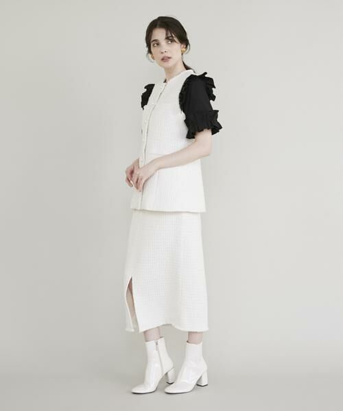 Maglie le cassetto / マーリエ ル カセット シャツ・ブラウス | 《プラスサイズ》華やかフリルブラウス | 詳細9