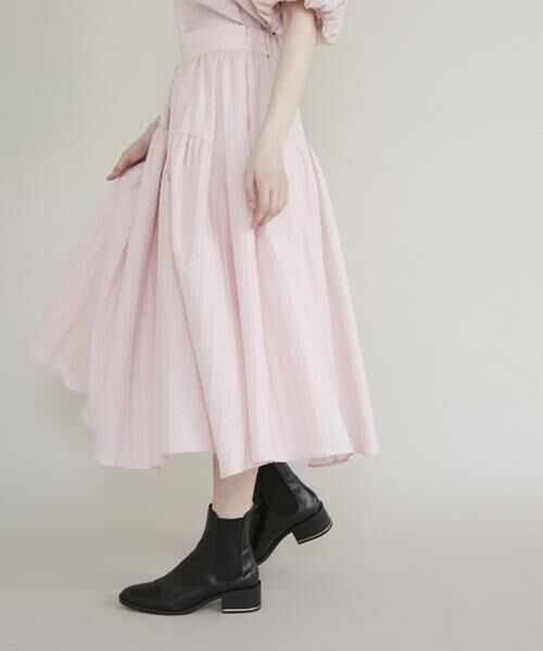 Maglie le cassetto / マーリエ ル カセット ミニ・ひざ丈スカート | 《大きいサイズ》ふくれジャガードスカート | 詳細12