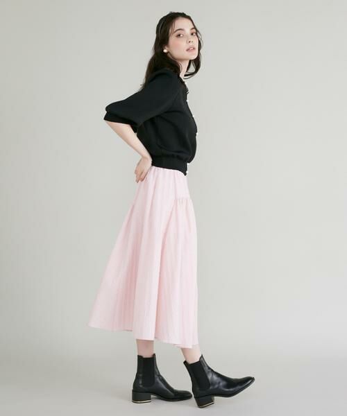 M Maglie le cassetto》ツイードスカート《Linton Tweeds》｜M