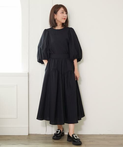 Maglie le cassetto / マーリエ ル カセット ミニ・ひざ丈スカート | 《大きいサイズ》ふくれジャガードスカート | 詳細9