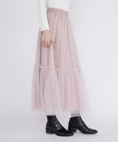 Maglie le cassetto / マーリエ ル カセット ミニ・ひざ丈スカート | チュールロングスカート | 詳細12