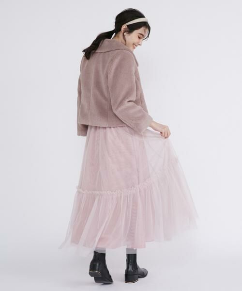 Maglie le cassetto / マーリエ ル カセット ミニ・ひざ丈スカート | 《大きいサイズ》チュールロングスカート | 詳細10