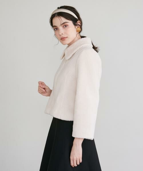 Maglie le cassetto / マーリエ ル カセット その他アウター | 《大きいサイズ》衿付きエコファーブルゾン | 詳細15