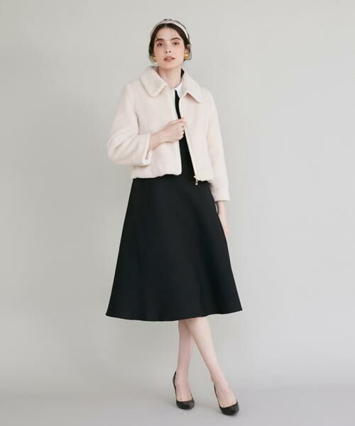 Maglie le cassetto / マーリエ ル カセット その他アウター | 《大きいサイズ》衿付きエコファーブルゾン | 詳細2