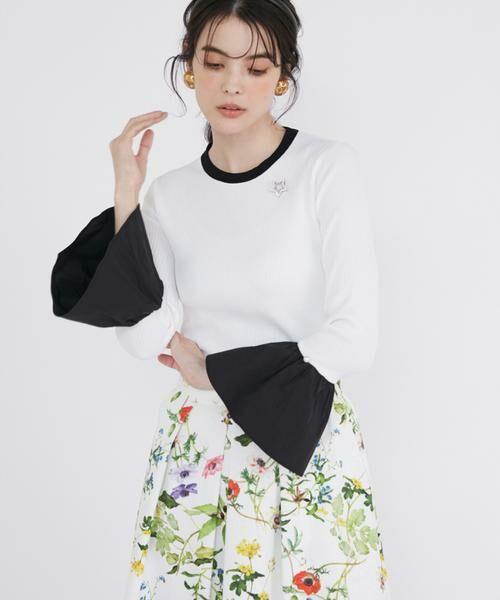 Maglie le cassetto / マーリエ ル カセット ニット・セーター | 《大きいサイズ》フレアスリーブニット | 詳細1