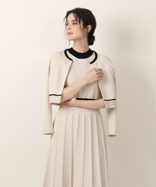 Maglie le cassetto / マーリエ ル カセット カーディガン・ボレロ | 《M Maglie le cassetto》バイカラーボレロカーディガン | 詳細13