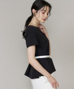 Maglie le cassetto / マーリエ ル カセット シャツ・ブラウス | 《M Maglie le cassetto×吉田理紗》凛と“サマみえ”ペプラムブラウス