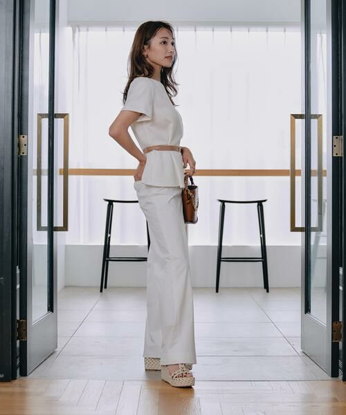 Maglie le cassetto / マーリエ ル カセット シャツ・ブラウス | 《M Maglie le cassetto×吉田理紗》凛と“サマみえ”ペプラムブラウス | 詳細10