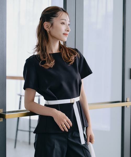 Maglie le cassetto / マーリエ ル カセット シャツ・ブラウス | 《M Maglie le cassetto×吉田理紗》凛と“サマみえ”ペプラムブラウス | 詳細13