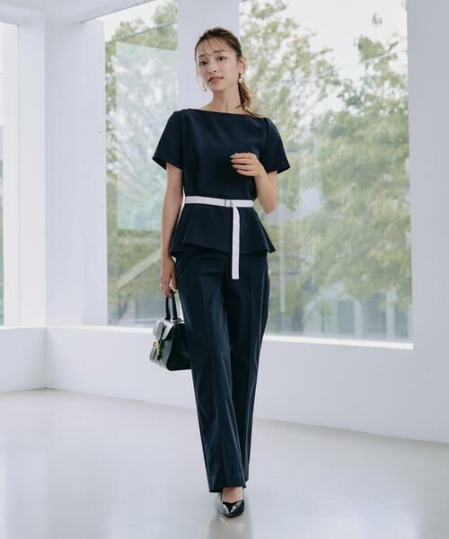 Maglie le cassetto / マーリエ ル カセット シャツ・ブラウス | 《M Maglie le cassetto×吉田理紗》凛と“サマみえ”ペプラムブラウス | 詳細2