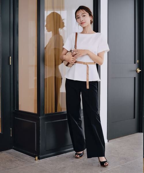 Maglie le cassetto / マーリエ ル カセット シャツ・ブラウス | 《M Maglie le cassetto×吉田理紗》凛と“サマみえ”ペプラムブラウス | 詳細7