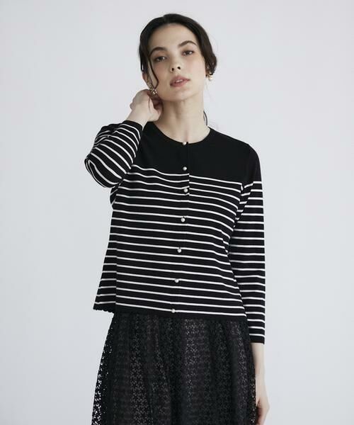 Maglie le cassetto / マーリエ ル カセット カーディガン・ボレロ | 配色スカラップカーディガン | 詳細8