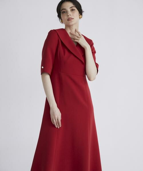 Maglie le cassetto / マーリエ ル カセット ミニ丈・ひざ丈ワンピース | 《M Maglie le cassetto》ショールカラーワンピース | 詳細15