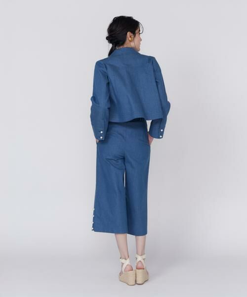 Maglie le cassetto / マーリエ ル カセット Gジャン・デニムジャケット | 《プラスサイズ》パールボタンGジャン | 詳細6