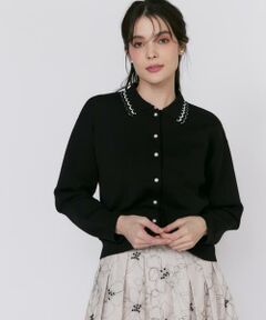 Maglie le cassetto / マーリエ ル カセット カーディガン・ボレロ | プリーツカラーカーディガン