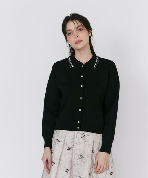 Maglie le cassetto / マーリエ ル カセット カーディガン・ボレロ | 《大きいサイズ》プリーツカラーカーディガン | 詳細11