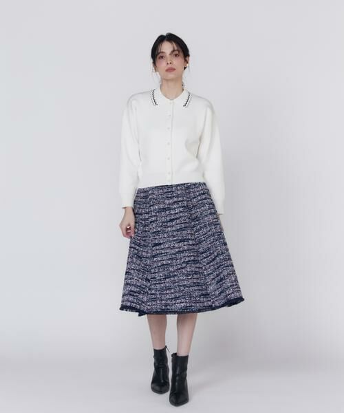 Maglie le cassetto / マーリエ ル カセット カーディガン・ボレロ | 《大きいサイズ》プリーツカラーカーディガン | 詳細6