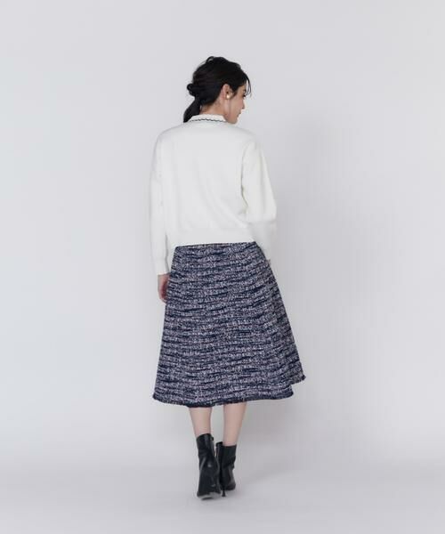 Maglie le cassetto / マーリエ ル カセット カーディガン・ボレロ | 《大きいサイズ》プリーツカラーカーディガン | 詳細8