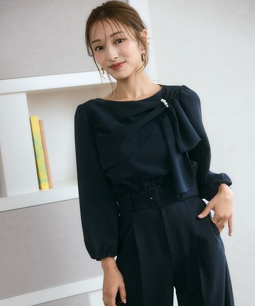 Maglie le cassetto / マーリエ ル カセット シャツ・ブラウス | 《M Maglie le cassetto×吉田理紗》華やかドレープブラウス | 詳細28