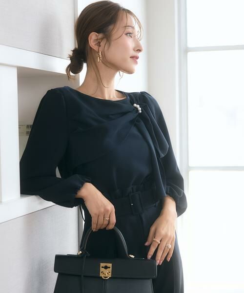 Maglie le cassetto / マーリエ ル カセット シャツ・ブラウス | 《M Maglie le cassetto×吉田理紗》華やかドレープブラウス | 詳細29