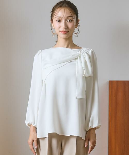Maglie le cassetto / マーリエ ル カセット シャツ・ブラウス | 《M Maglie le cassetto×吉田理紗》華やかドレープブラウス | 詳細19