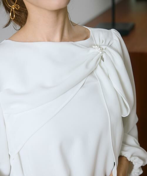 Maglie le cassetto / マーリエ ル カセット シャツ・ブラウス | 《M Maglie le cassetto×吉田理紗》華やかドレープブラウス | 詳細23