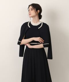 Maglie le cassetto / マーリエ ル カセット カーディガン・ボレロ | 《M Maglie le cassetto》バイカラーボレロカーディガン