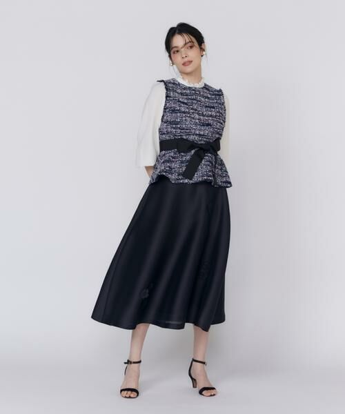 Maglie le cassetto / マーリエ ル カセット シャツ・ブラウス | 《プラスサイズ》ファンシーツイードペプラムブラウス《M Maglie le cassetto》 | 詳細3