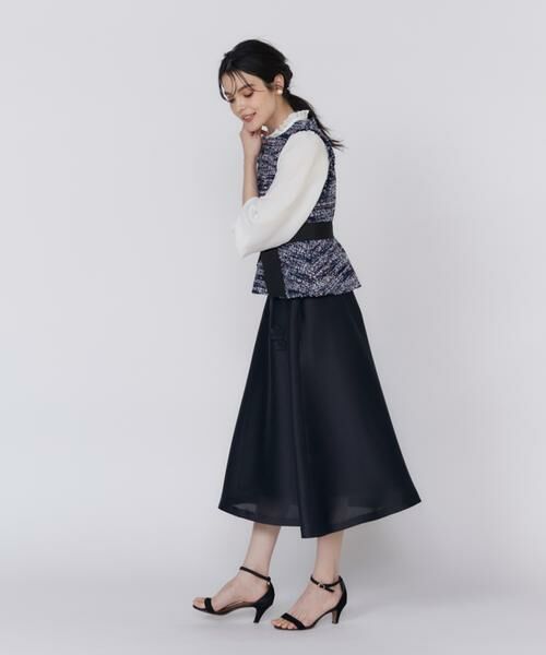 Maglie le cassetto / マーリエ ル カセット シャツ・ブラウス | 《プラスサイズ》ファンシーツイードペプラムブラウス《M Maglie le cassetto》 | 詳細4