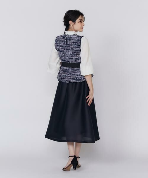 Maglie le cassetto / マーリエ ル カセット シャツ・ブラウス | 《プラスサイズ》ファンシーツイードペプラムブラウス《M Maglie le cassetto》 | 詳細5