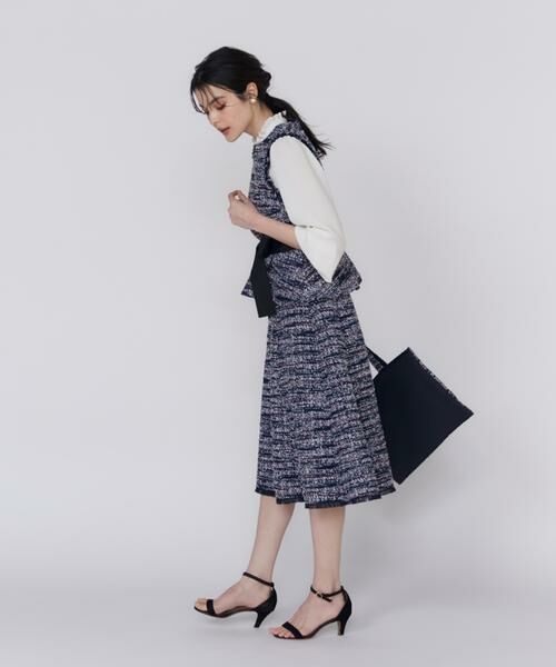 Maglie le cassetto / マーリエ ル カセット シャツ・ブラウス | 《プラスサイズ》ファンシーツイードペプラムブラウス《M Maglie le cassetto》 | 詳細7