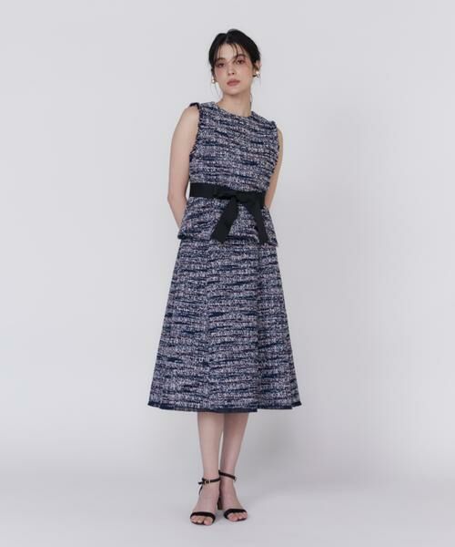 Maglie le cassetto / マーリエ ル カセット シャツ・ブラウス | 《プラスサイズ》ファンシーツイードペプラムブラウス《M Maglie le cassetto》 | 詳細8