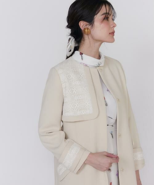 Maglie le cassetto / マーリエ ル カセット トレンチコート | レースドッキングトレンチコート | 詳細11