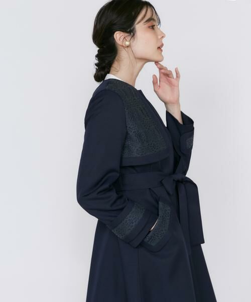 Maglie le cassetto / マーリエ ル カセット トレンチコート | レースドッキングトレンチコート | 詳細15