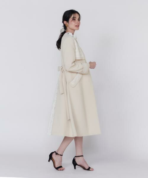 Maglie le cassetto / マーリエ ル カセット トレンチコート | 《大きいサイズ》レースドッキングトレンチコート | 詳細9